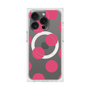 プレミアムスクエアケース with MagSafe［ シンプルドット - Pink ］