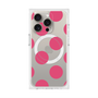 プレミアムスクエアケース with MagSafe［ シンプルドット - Pink ］