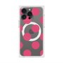 プレミアムスクエアケース with MagSafe［ シンプルドット - Pink ］