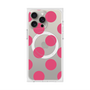 プレミアムスクエアケース with MagSafe［ シンプルドット - Pink ］