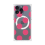 プレミアムスクエアケース with MagSafe［ シンプルドット - Pink ］