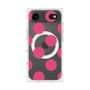 プレミアムスクエアケース with MagSafe［ シンプルドット - Pink ］