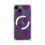 プレミアムスクエアケース with MagSafe［ シンプルドット - Purple ］