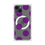 プレミアムスクエアケース with MagSafe［ シンプルドット - Purple ］