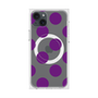 プレミアムスクエアケース with MagSafe［ シンプルドット - Purple ］
