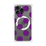 プレミアムスクエアケース with MagSafe［ シンプルドット - Purple ］