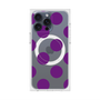 プレミアムスクエアケース with MagSafe［ シンプルドット - Purple ］
