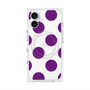 プレミアムスクエアケース with MagSafe［ シンプルドット - Purple ］