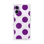 プレミアムスクエアケース with MagSafe［ シンプルドット - Purple ］