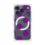 プレミアムスクエアケース with MagSafe［ シンプルドット - Purple ］