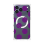 プレミアムスクエアケース with MagSafe［ シンプルドット - Purple ］