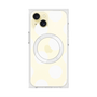 プレミアムスクエアケース with MagSafe［ シンプルドット - White ］