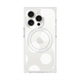 プレミアムスクエアケース with MagSafe［ シンプルドット - White ］