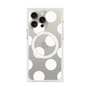 プレミアムスクエアケース with MagSafe［ シンプルドット - White ］