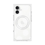 プレミアムスクエアケース with MagSafe［ シンプルドット - White ］