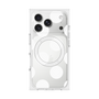 プレミアムスクエアケース with MagSafe［ シンプルドット - White ］