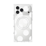プレミアムスクエアケース with MagSafe［ シンプルドット - White ］