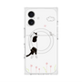 プレミアムスクエアケース with MagSafe［ 夢中に覗く三毛ねこ ］