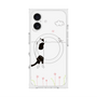 プレミアムスクエアケース with MagSafe［ 夢中に覗く三毛ねこ ］