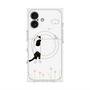 プレミアムスクエアケース with MagSafe［ 夢中に覗く三毛ねこ ］