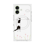 プレミアムスクエアケース with MagSafe［ 夢中に覗く三毛ねこ ］