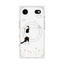プレミアムスクエアケース with MagSafe［ 夢中に覗く三毛ねこ ］