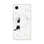 プレミアムスクエアケース with MagSafe［ 夢中に覗く三毛ねこ ］