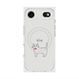 プレミアムスクエアケース with MagSafe［ 蝶ネクタイねこ - White ］