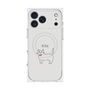 プレミアムスクエアケース with MagSafe［ 蝶ネクタイねこ - White ］