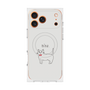 プレミアムスクエアケース with MagSafe［ 蝶ネクタイねこ - White ］