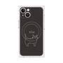 プレミアムスクエアケース with MagSafe［ 蝶ネクタイねこ - Black ］