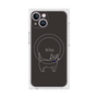 プレミアムスクエアケース with MagSafe［ 蝶ネクタイねこ - Black ］
