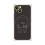 プレミアムスクエアケース with MagSafe［ 蝶ネクタイねこ - Black ］