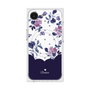 プレミアムスクエアケース with MagSafe［ ツインドットフラワー - Navy ］