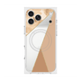 プレミアムスクエアケース with MagSafe［ マーブルトライアングルパレット - Beige ］
