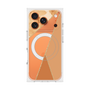 プレミアムスクエアケース with MagSafe［ マーブルトライアングルパレット - Orange ］