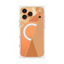 プレミアムスクエアケース with MagSafe［ マーブルトライアングルパレット - Orange ］