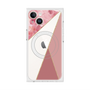 プレミアムスクエアケース with MagSafe［ マーブルトライアングルパレット - Pink ］
