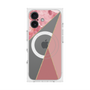 プレミアムスクエアケース with MagSafe［ マーブルトライアングルパレット - Pink ］