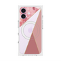 プレミアムスクエアケース with MagSafe［ マーブルトライアングルパレット - Pink ］
