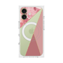 プレミアムスクエアケース with MagSafe［ マーブルトライアングルパレット - Pink ］