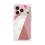 プレミアムスクエアケース with MagSafe［ マーブルトライアングルパレット - Pink ］