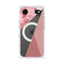 プレミアムスクエアケース with MagSafe［ マーブルトライアングルパレット - Pink ］