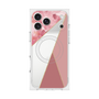 プレミアムスクエアケース with MagSafe［ マーブルトライアングルパレット - Pink ］