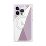 プレミアムスクエアケース with MagSafe［ マーブルトライアングルパレット - Purple ］