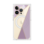 プレミアムスクエアケース with MagSafe［ マーブルトライアングルパレット - Purple ］