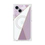 プレミアムスクエアケース with MagSafe［ マーブルトライアングルパレット - Purple ］