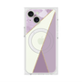 プレミアムスクエアケース with MagSafe［ マーブルトライアングルパレット - Purple ］