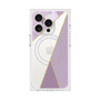プレミアムスクエアケース with MagSafe［ マーブルトライアングルパレット - Purple ］