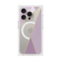プレミアムスクエアケース with MagSafe［ マーブルトライアングルパレット - Purple ］